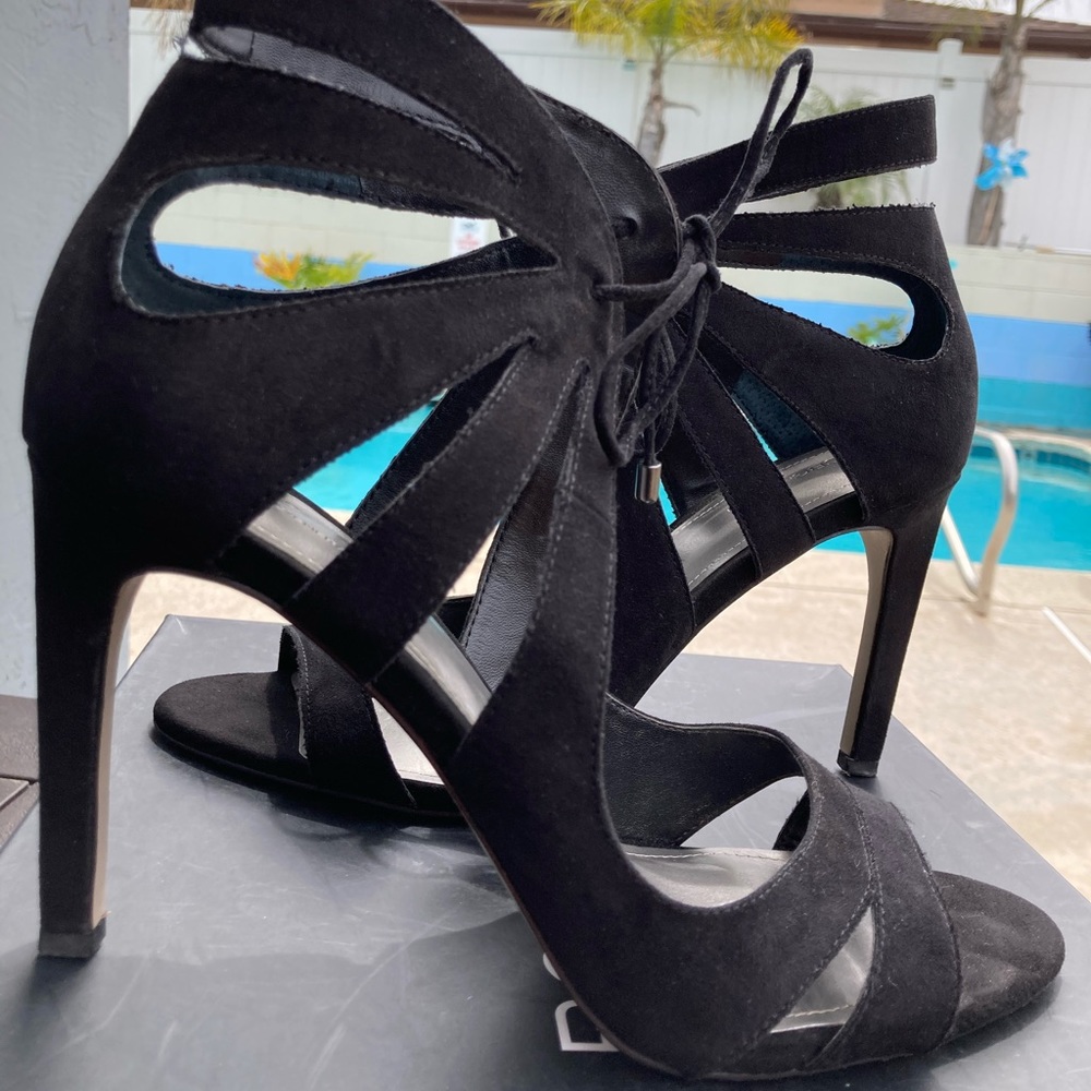 BCBGeneration Black Suede heels